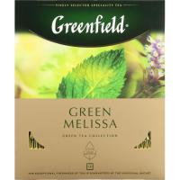 Чай Greenfield Green Melissa зеленый фольгир.100пак/уп 0879-09
