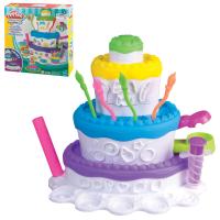 Набор для творчества PLAY-DOH Hasbro "Праздничный торт", пластилин 5 цветов + аксессуары, в коробке, A7401