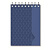 Блокнот А6,80л,кл,греб,мат.ламин,тонир.блок КОМУС Art Deco Синий