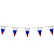 Гирлянда из флагов России, длина 5 м, 10 треугольных флажков 20х30 см, BRAUBERG/STAFF, 550186, RU27