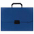 Портфель пластиковый STAFF А4 (330х235х36 мм), 7 отделений, индексные ярлыки, синий, 229242