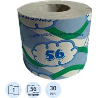 Бумага туалетная Бумажное облачко на втулке 1сл 56м 30рул/уп