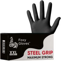 Перчатки одноразовые нитрил Steel Grip цв.черный (50 пар/уп)р.XXL,ПС