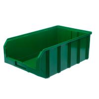 Ящик пластиковый Стелла-техник V-4-зеленый 502х305х184мм, 20 литров