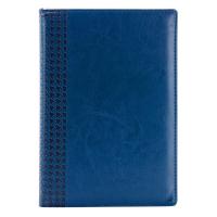 Ежедневник недатированный синий, тв пер, 140х200, 160л, Lozanna AZ052/blue