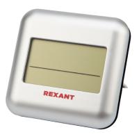 Термометр Rexant S3341BF с часами и беспров. выносным датчиком