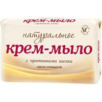 Мыло туалетное крем Невская Косметика Натуральное/шелк 90г