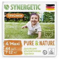 Подгузники -трусики для детей SYNERGETIC Pure&amp;Nature 4/MAXI/7-12кг 44шт/уп