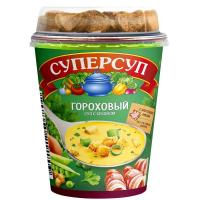Суп Суперсуп Гороховый с беконом+гренки 45г 12шт/уп