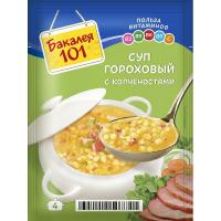 Суп Бакалея 101 Гороховый с копченостями 65г 25шт/уп