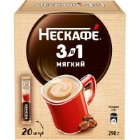 Кофе Nescafe 3 в 1 мягкий раств., шоу-бокс, 20штx14,5г