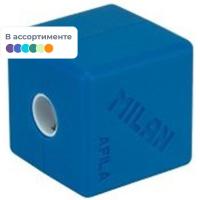 Точилка Milan CUBIC с контейнером, 1 отверстие, цвет в ассорт.