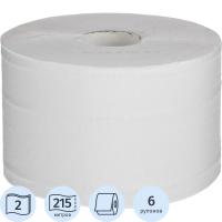Бумага туалетная д/дисп Luscan Professional с ЦВ 2сл бел втор 215м 6 рул/уп
