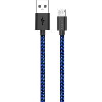 Кабель USB PERO DC-04 micro-USB, 2,5А, 2м, Blue-black