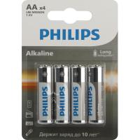 Батарейка Philips Entry АА LR6-4BL/LR6A4B/51 алкалин. 1,5v 4 шт/уп