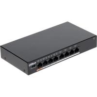 Коммутатор DAHUA (DH-PFS3008-8ET-60) с РоЕ, 4xRJ45 100Mb PoE, 4xRJ45 100Mb