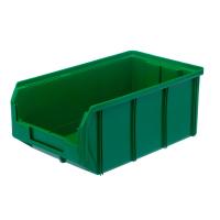 Ящик пластиковый Стелла-техник V-3-зеленый 342х207x143мм, 9,4 литра