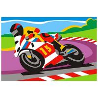 Картина по номерам Спортивный мотоцикл, Ркн-023