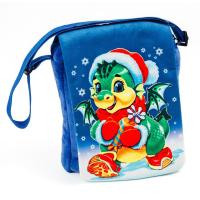 Новогодний сладкий подарок сумка-планшет Синий Дракон, 1000г, КА-06