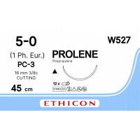Шовный материал ПРОЛЕН 5/0, 45 см, реж. 16 мм, 3/8 W527 12 шт./уп.