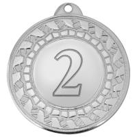 Медаль 2 место 45 мм серебро DC#MK309b-S