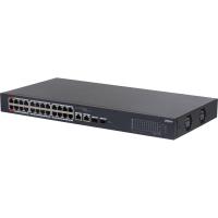 Коммутатор DAHUA DH-CS4226-24ET-240 24-порт гб,PoE,SFP/RJ45,240Вт,8.8 Гб/с