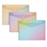 Папка-конверт на кнопке Rainbow Attache Selection A5 PP 3 шт/уп