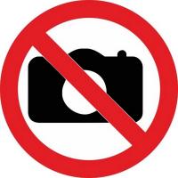 Знак безопасности Фотографировать запрещено (плёнка, D150)