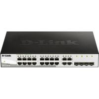 Коммутатор D-Link DGS-1210-20/FL2A, L2 16x10/100/1000Base-T и 4 комбо SFP