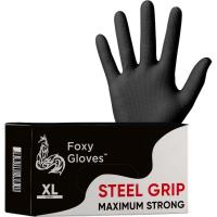 Перчатки одноразовые нитрил Steel Grip цв.черный (50 пар/уп)р.XL,ПС