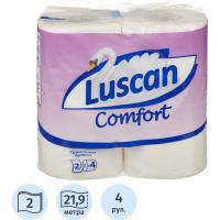 Бумага туалетная Luscan Comfort 2сл бел 100%цел втул 21,88м 175л 4рул/уп