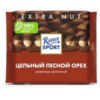 Шоколад Ritter Sport молочный с цельным лесным орехом 100 г