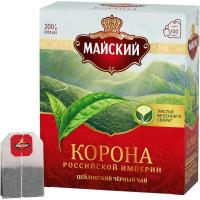 Чай Майский Корона Российской Империи черный 100пакx2г
