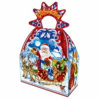 Подарок новогодний "Счастье", НАБОР конфет 700 г, картонная коробка, 323025/ТКД-018