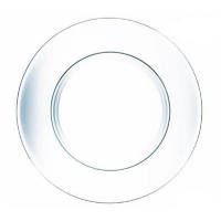 Тарелка обеденная Симпатия, стеклянная, d=25 cм, (OCZ1886)