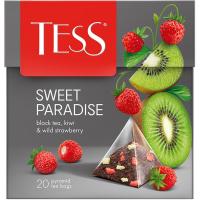 Чай Tess Sweet Paradise черныйс доб, пирамидки 1,8гх20шт