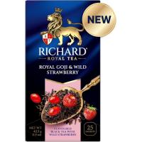 Чай Richard Royal Goji &amp; Wild Strawberry,черный,ароматизированный, 25шт/уп