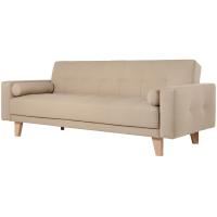 Диван ХД Finsoffa SELVIK Relax 3,раскл.2подушки,тк.рог UNO Beige бежевый