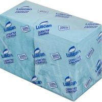 Салфетки бумажные Luscan Profi Pack 1сл24х24 пастель голубые400 шт/уп