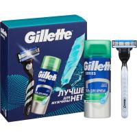 Подарочный набор Gillette бритва Mach3 усп гель д/брит Gillette Series 75мл