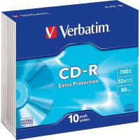 Носители информации Verbatim CD-R 700Mb 52x Slim/10 43415 Extra Protect