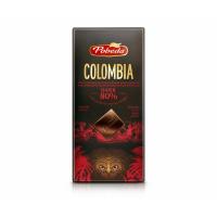 Шоколад Победа вкуса горький Колумбия 80% какао, 100г