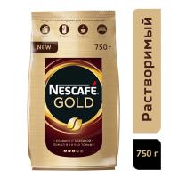 Кофе Nescafe Gold раств.субл.750г пакет,270227