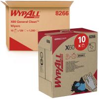 Материал протирочный нетканый WypAll X60 Рор-Up Белый 126л/10пач/уп 8266