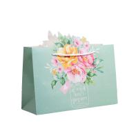 Пакет подарочный 'Для тебя', цветы, 30x23х10 см, 5266629