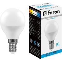 Лампа светодиодная Feron LB-95 Шарик E14 7W 175-265V 6400K(25480)