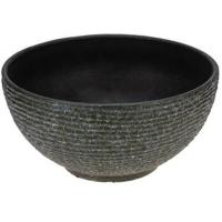 Кашпо -миска с эффектом камня Polistone bowl, 40,5х20см, зеленый, 72-9654