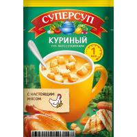 Суп Суперсуп суп-пюре Куриный с сухариками 17г 20шт/уп