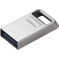 Флеш-память Kingston 128Gb DataTraveler Micro(DTMC3G2/128GB)USB3.0 сереб