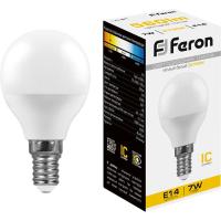 Лампа светодиодная Feron LB-95 Шарик E14 7W 175-265V 2700K(25478)